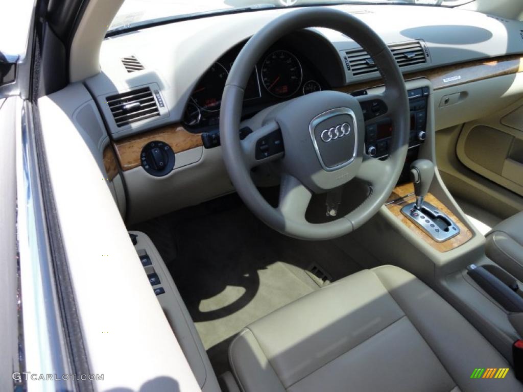 2008 A4 2.0T quattro S-Line Sedan - Brilliant Black / Beige photo #12