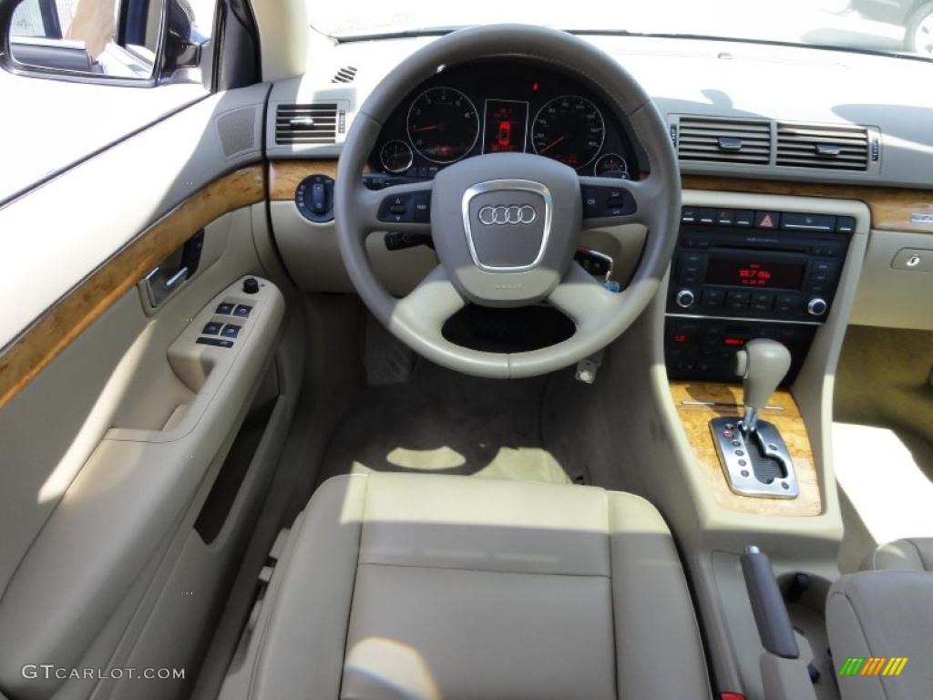 2008 A4 2.0T quattro S-Line Sedan - Brilliant Black / Beige photo #27