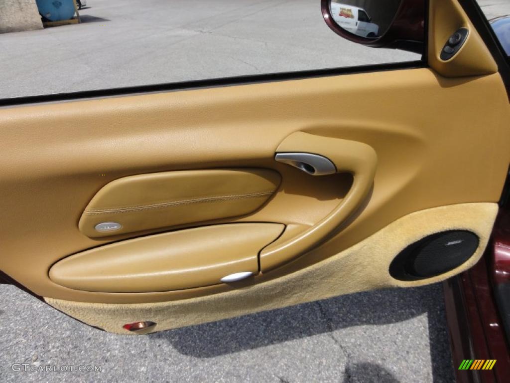 2004 Porsche 911 Carrera Cabriolet Savanna Beige Door Panel Photo #48071735