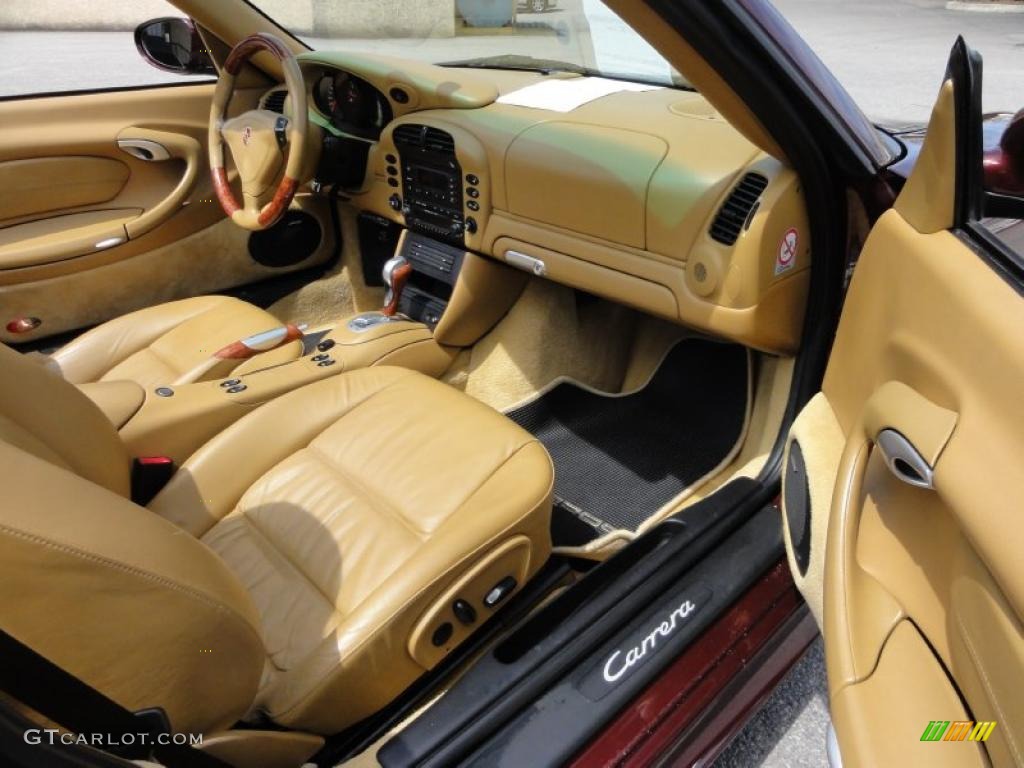 Savanna Beige Interior 2004 Porsche 911 Carrera Cabriolet Photo #48071768