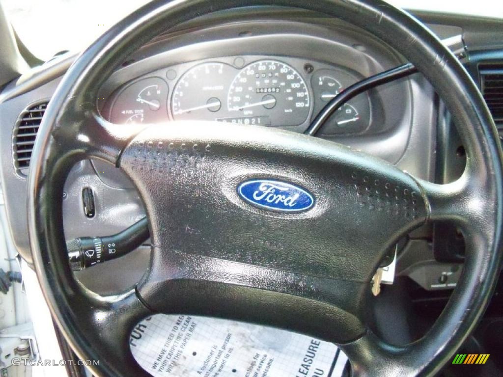 2003 Ford Ranger XL Regular Cab Dark Graphite Steering Wheel Photo #48073616