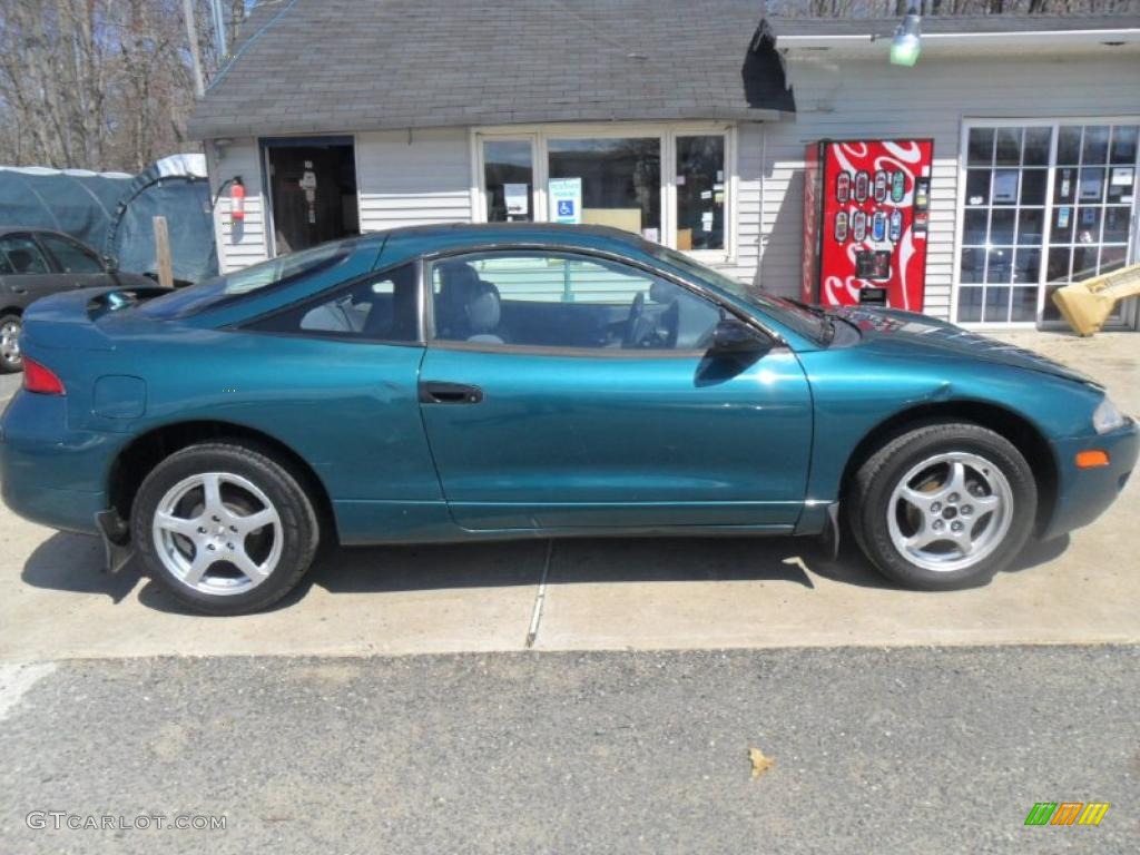 1996 Eclipse RS Coupe - Monarch Green Pearl / Gray photo #8