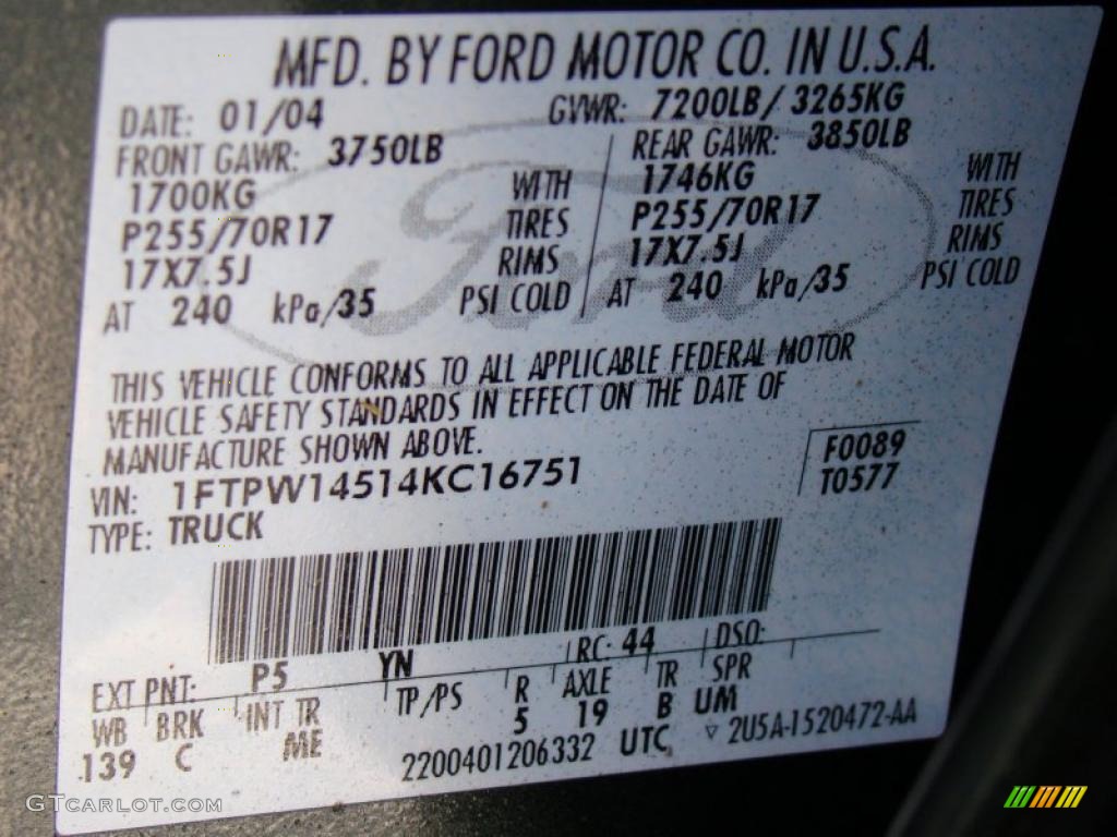 2004 F150 XLT SuperCrew 4x4 - Aspen Green Metallic / Black/Medium Flint photo #24