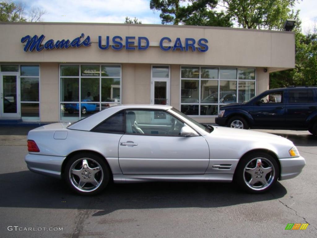 2000 SL 500 Roadster - Brilliant Silver Metallic / Ash photo #1