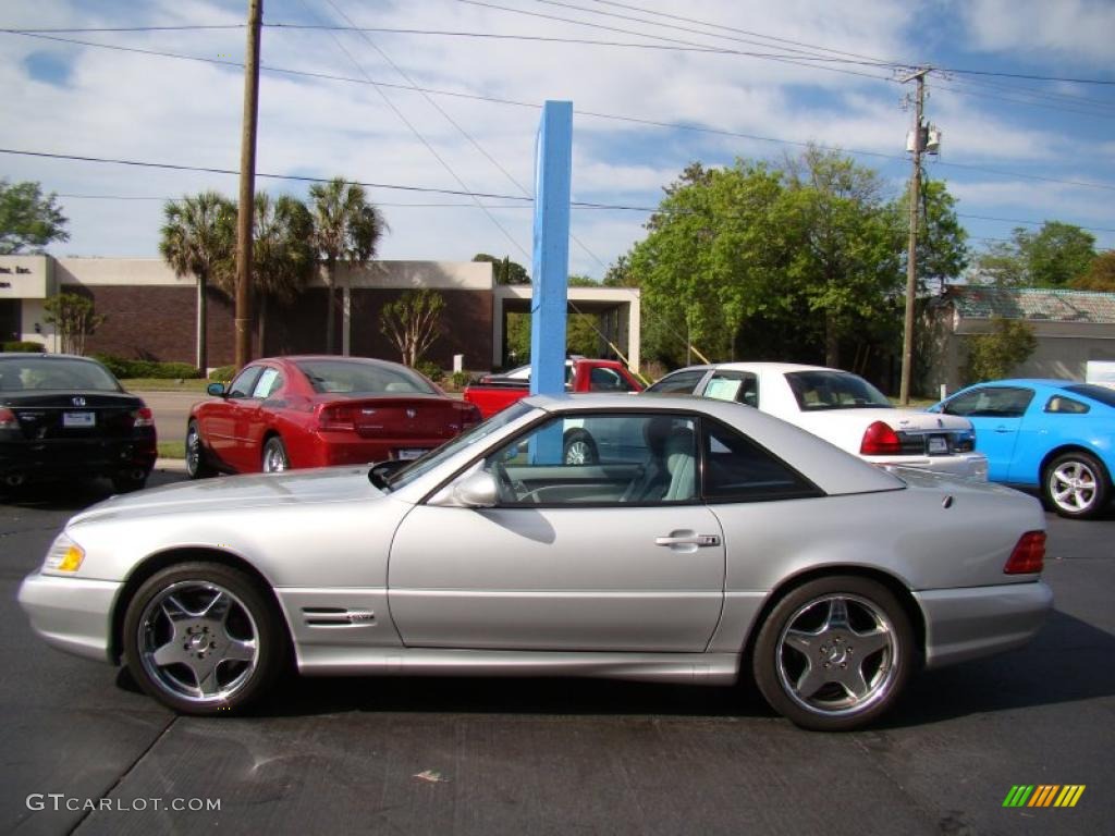 Brilliant Silver Metallic 2000 Mercedes-Benz SL 500 Roadster Exterior Photo #48074525