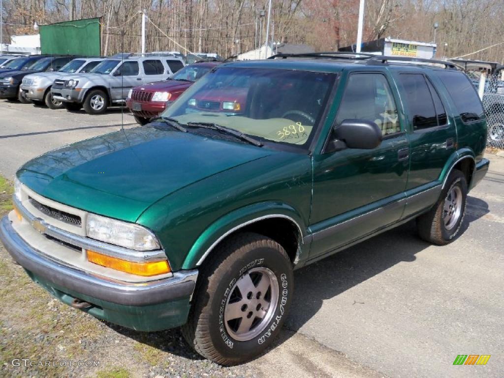 2000 Blazer LS 4x4 - Meadow Green Metallic / Medium Gray photo #3