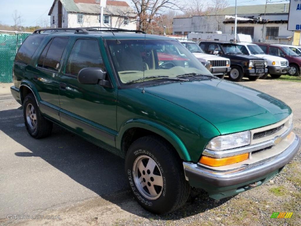 2000 Blazer LS 4x4 - Meadow Green Metallic / Medium Gray photo #4