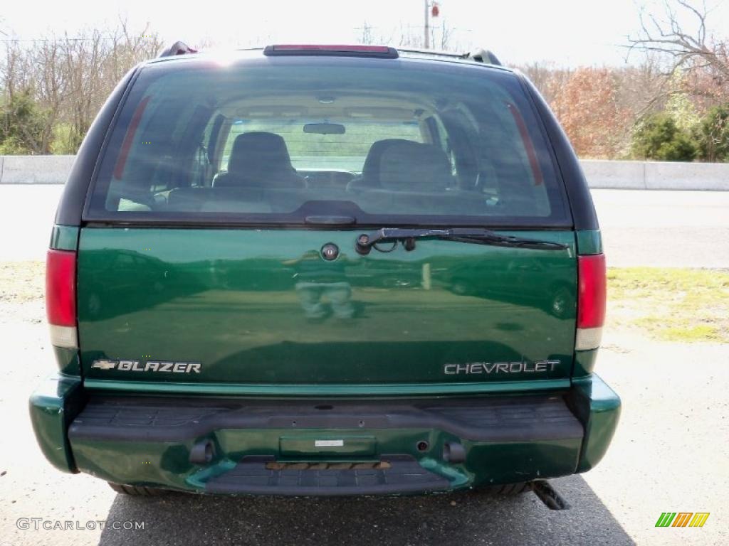 2000 Blazer LS 4x4 - Meadow Green Metallic / Medium Gray photo #5