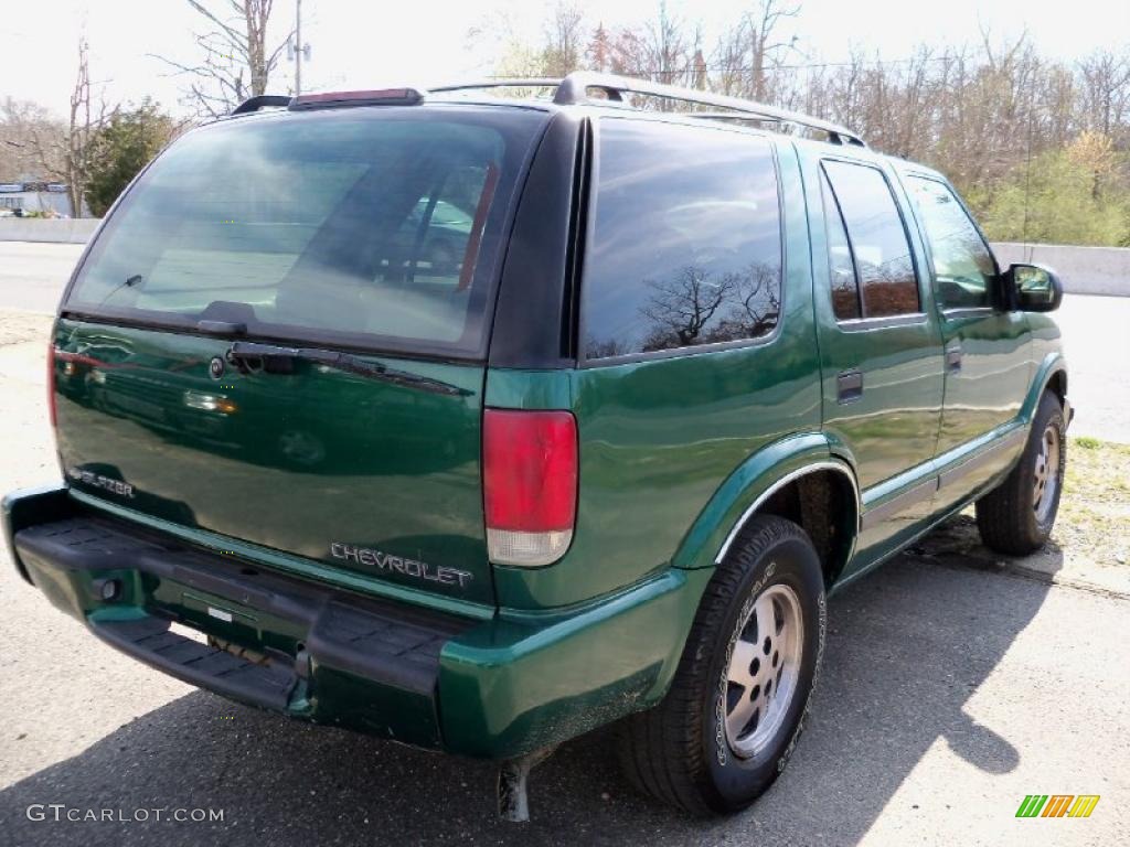 2000 Blazer LS 4x4 - Meadow Green Metallic / Medium Gray photo #6