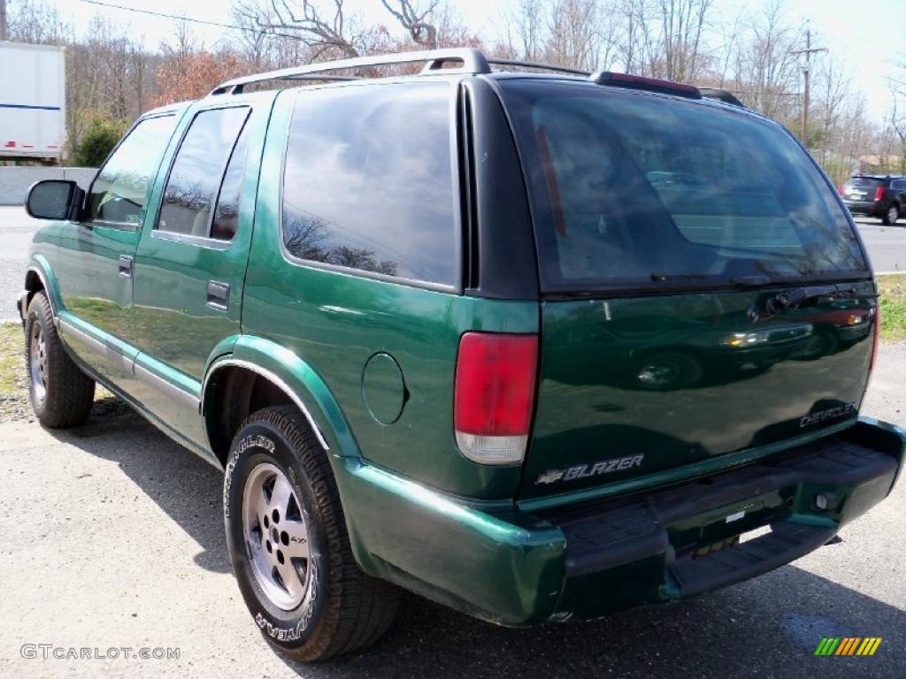2000 Blazer LS 4x4 - Meadow Green Metallic / Medium Gray photo #7