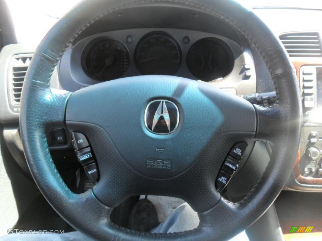 2004 Acura MDX Standard MDX Model Ebony Steering Wheel Photo #48075528