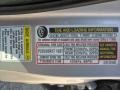 2004 Acura MDX Standard MDX Model Info Tag