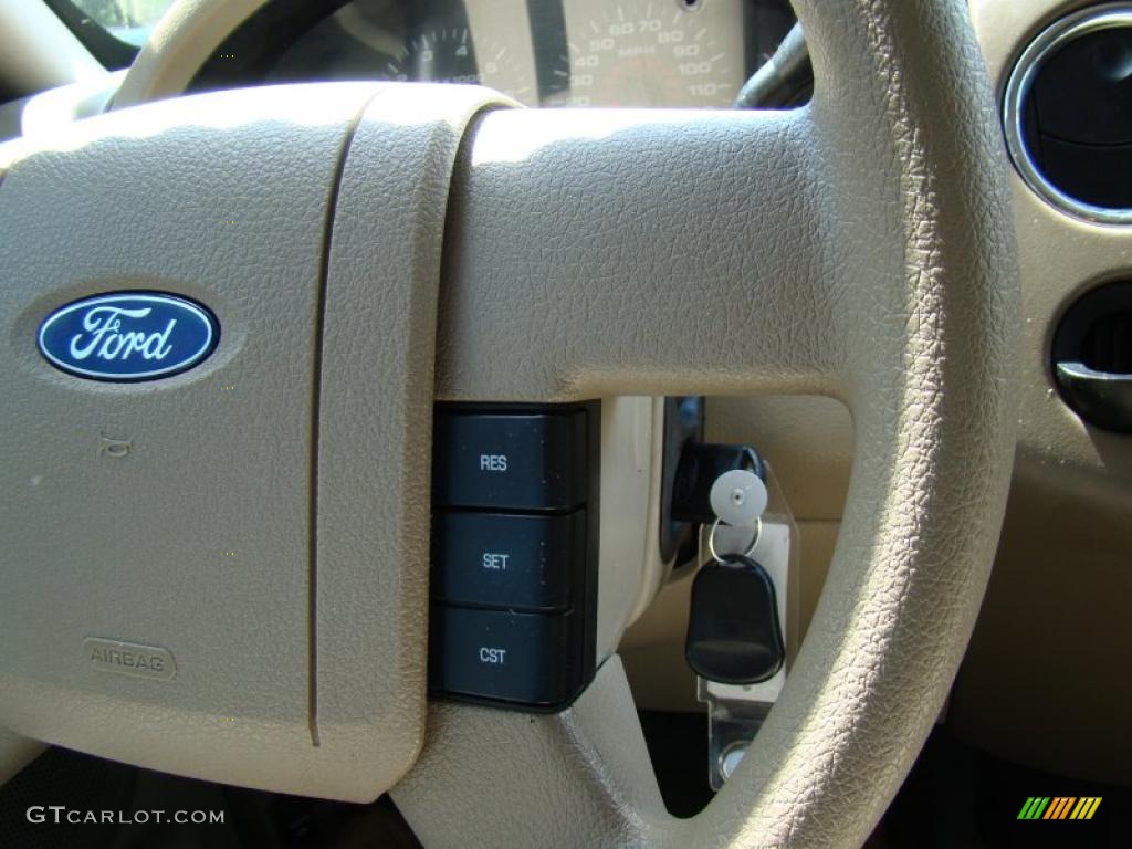 2005 F150 XLT SuperCrew - Oxford White / Tan photo #24