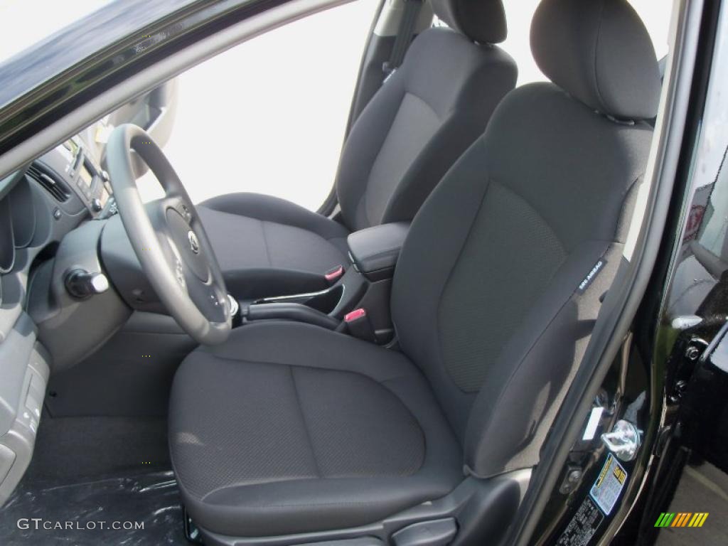 Black Interior 2011 Kia Forte EX 5 Door Photo #48078399