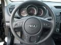 2011 Kia Forte Black Interior Steering Wheel Photo