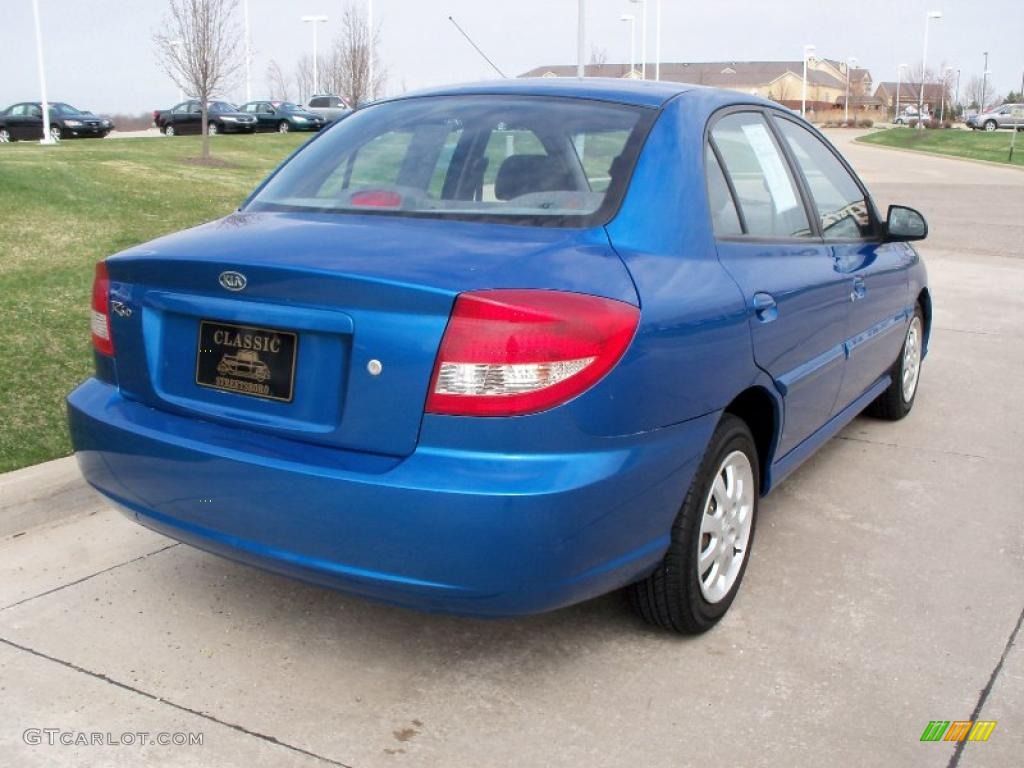 2005 Rio Sedan - Rally Blue / Gray photo #4