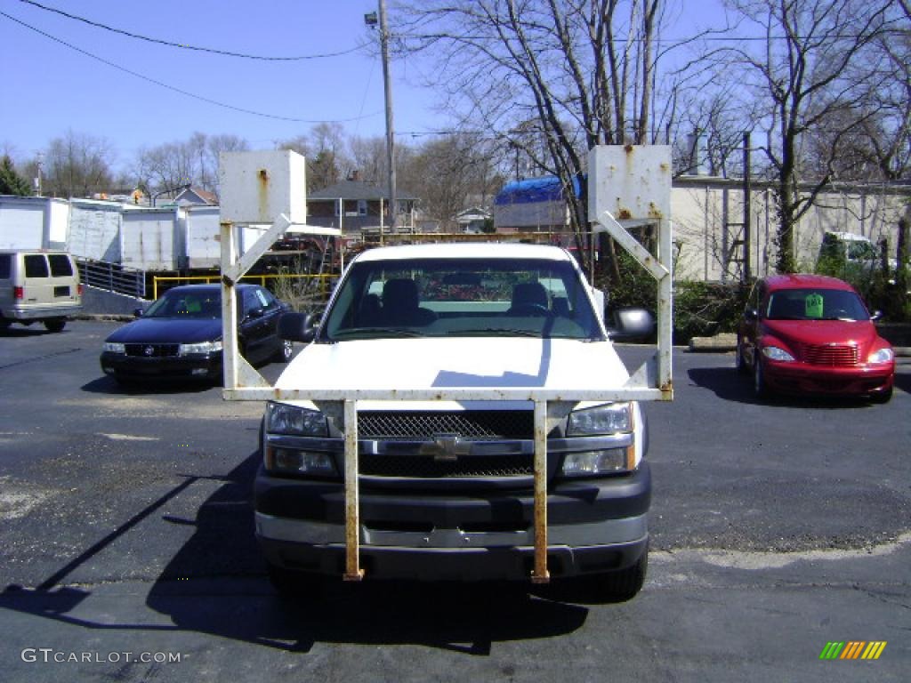 2004 Silverado 2500HD Regular Cab - Summit White / Medium Gray photo #4