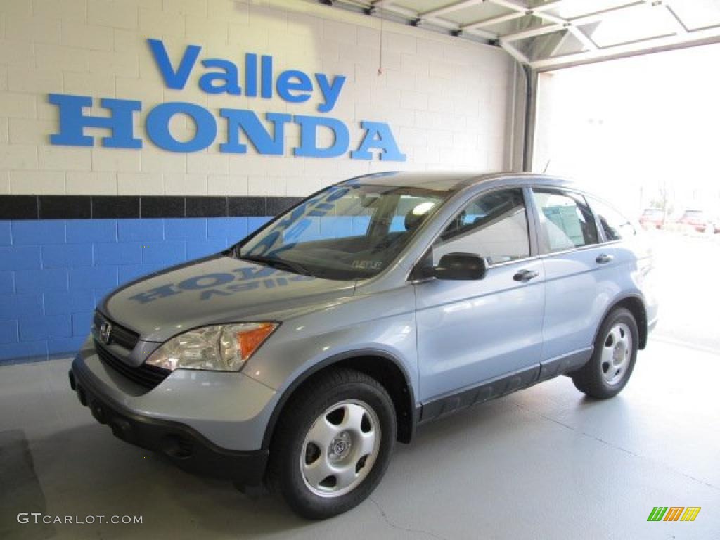 2008 CR-V LX 4WD - Glacier Blue Metallic / Gray photo #1