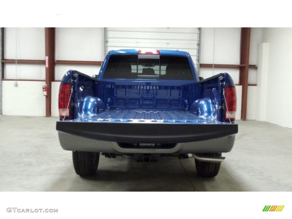 2011 Ram 1500 SLT Quad Cab 4x4 - Deep Water Blue Pearl / Dark Slate Gray/Medium Graystone photo #6