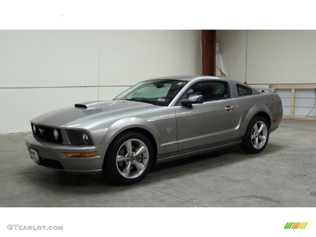 2009 Mustang GT Premium Coupe - Vapor Silver Metallic / Dark Charcoal photo #1