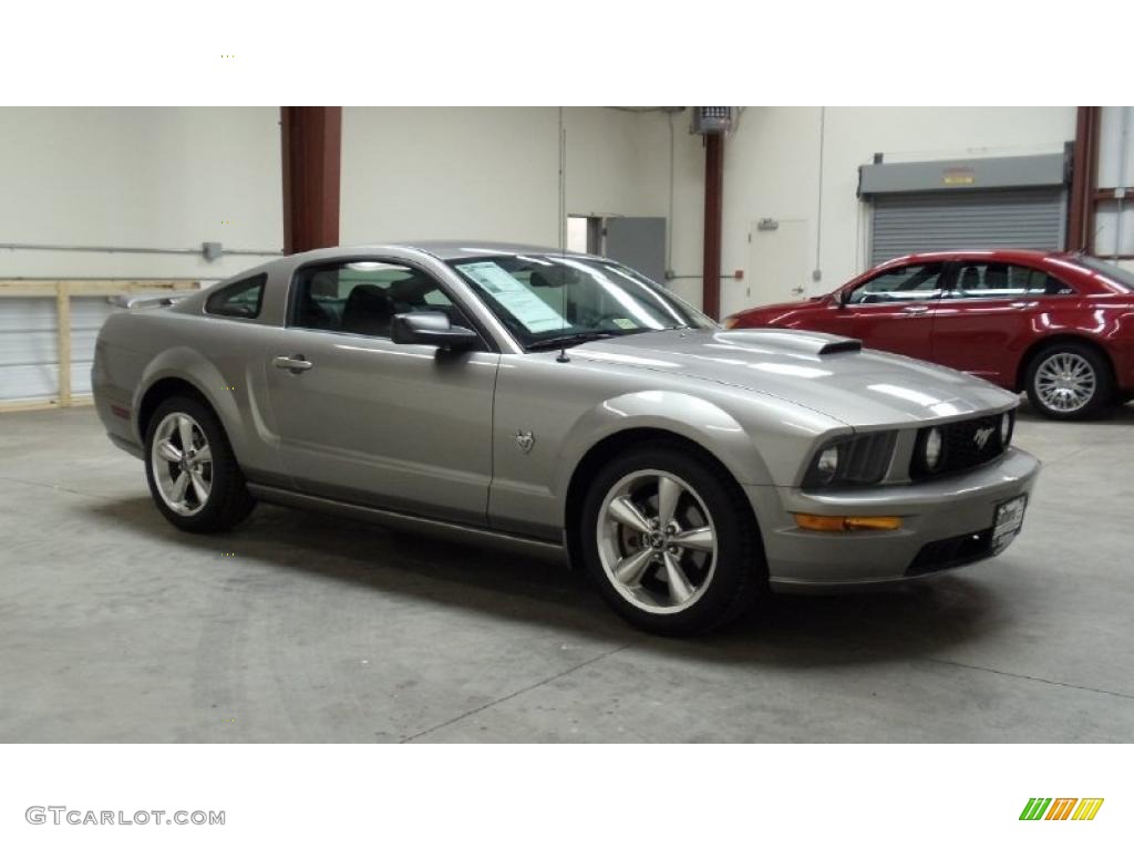 Vapor Silver Metallic 2009 Ford Mustang GT Premium Coupe Exterior Photo #48081612