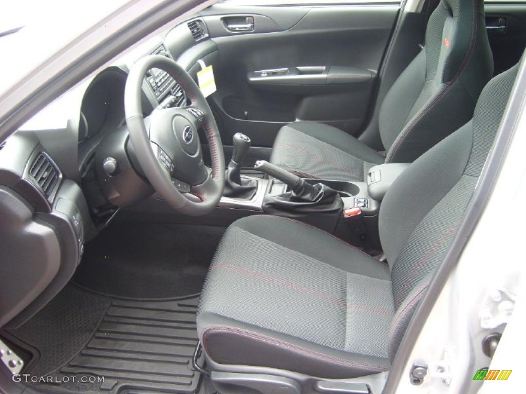 Carbon Black Interior 2011 Subaru Impreza WRX Sedan Photo #48081810