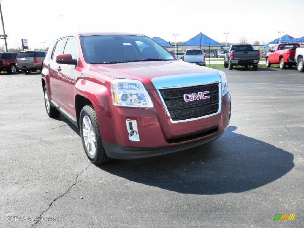 2011 Terrain SLE - Merlot Jewel Metallic / Jet Black photo #2