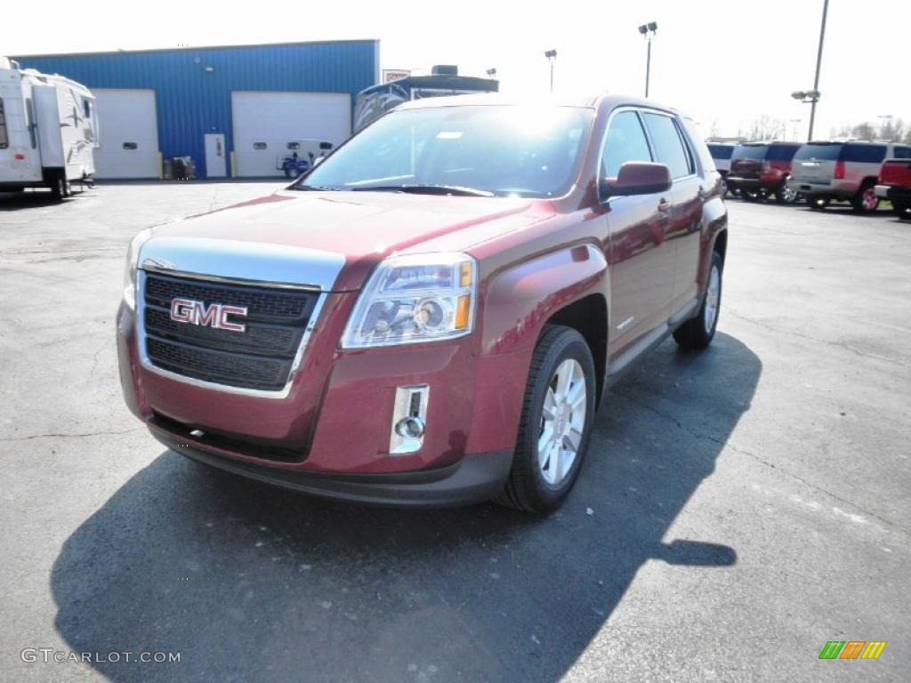 2011 Terrain SLE - Merlot Jewel Metallic / Jet Black photo #3