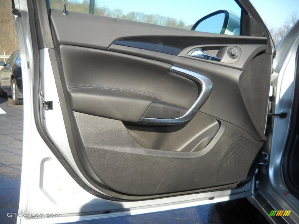 2011 Buick Regal CXL Ebony Door Panel Photo #48082818