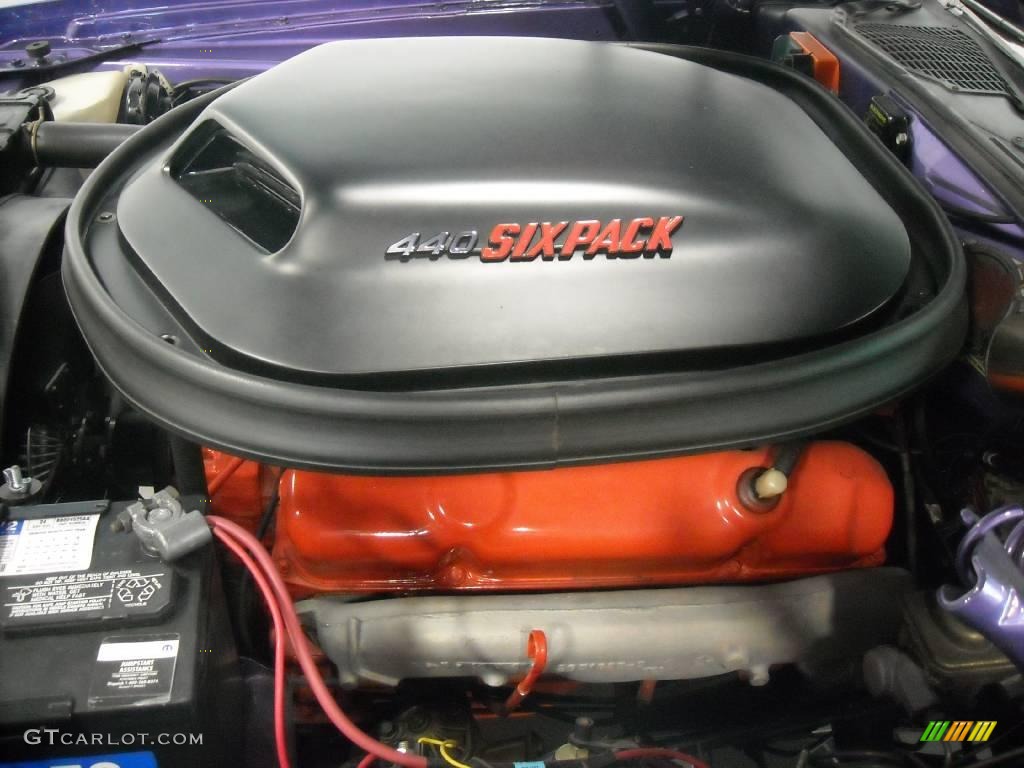 1970 Dodge Challenger R/T Coupe 440 Sixpack OHV 16-Valve V8 Engine Photo #48083475