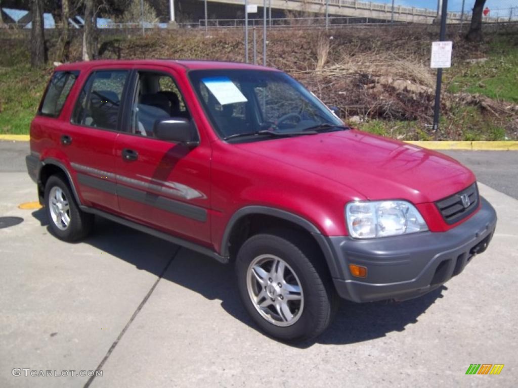 1997 CR-V LX 4WD - San Marino Red / Charcoal photo #3