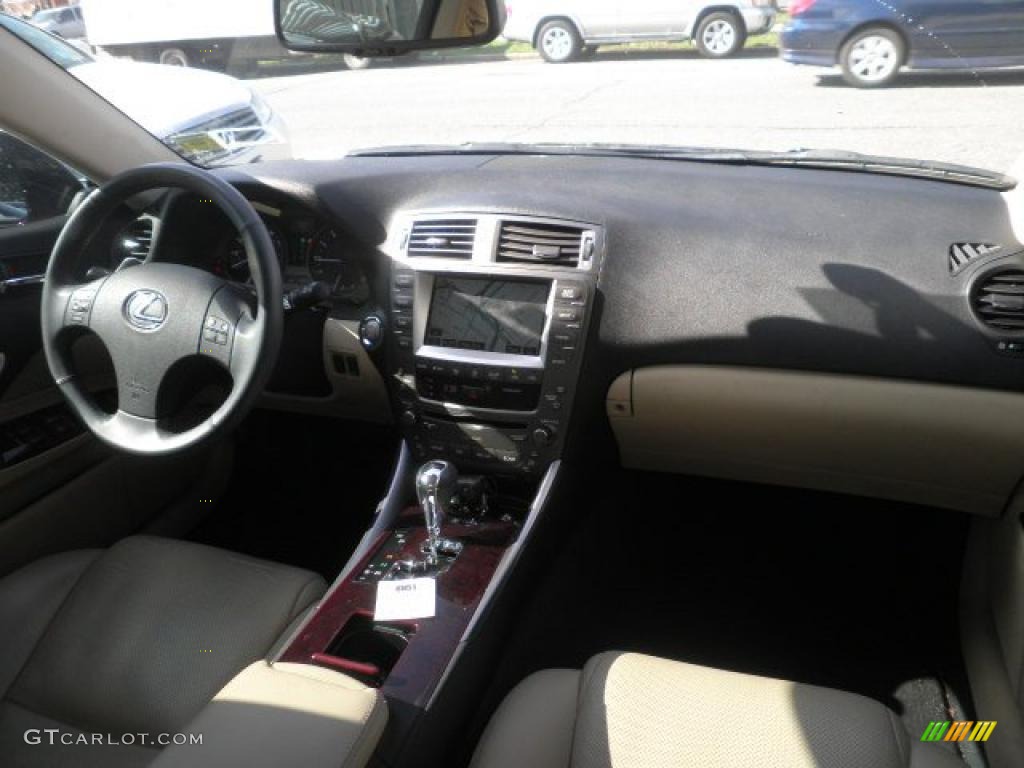 2008 IS 250 AWD - Black Sapphire Pearl / Cashmere Beige photo #11