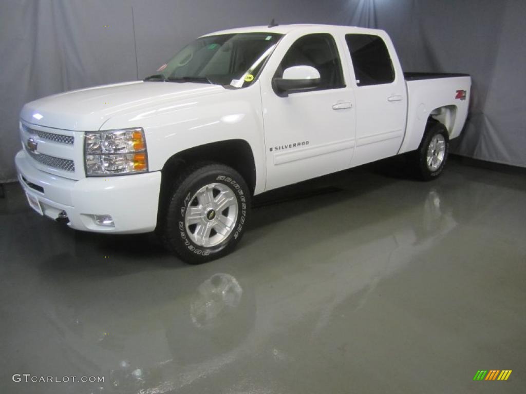 2009 Silverado 1500 LT Z71 Crew Cab 4x4 - Summit White / Dark Titanium photo #1