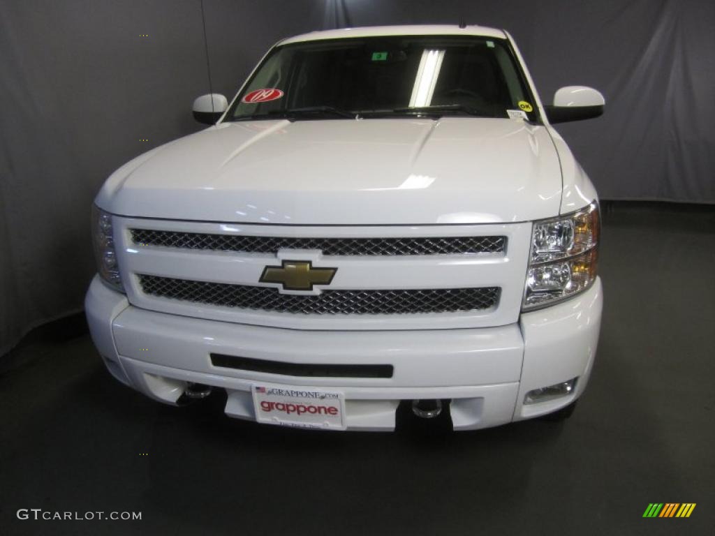 2009 Silverado 1500 LT Z71 Crew Cab 4x4 - Summit White / Dark Titanium photo #2