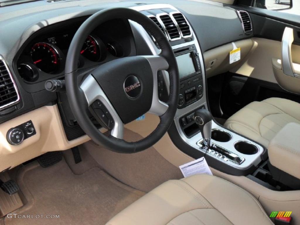 Cashmere Interior 2011 GMC Acadia SLT AWD Photo #48088080