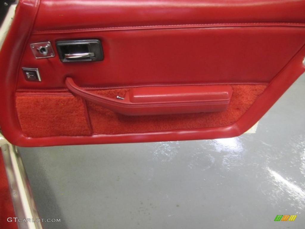 1980 Chevrolet Corvette Coupe Red Door Panel Photo #48088221