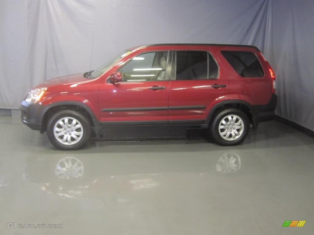 2006 CR-V EX 4WD - Redondo Red Pearl / Ivory photo #2