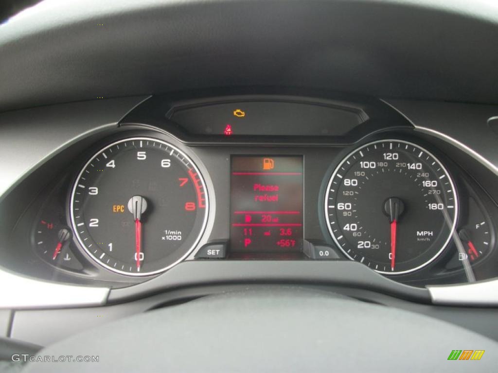 2011 Audi A4 2.0T quattro Sedan Gauges Photo #48089880