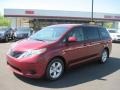 2011 Salsa Red Pearl Toyota Sienna LE  photo #1