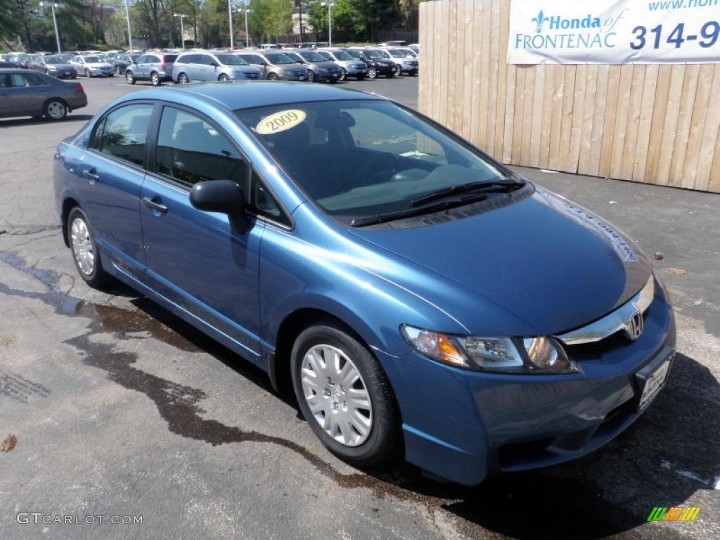 2009 Civic DX-VP Sedan - Atomic Blue Metallic / Gray photo #1