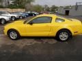 2005 Screaming Yellow Ford Mustang V6 Deluxe Coupe  photo #6