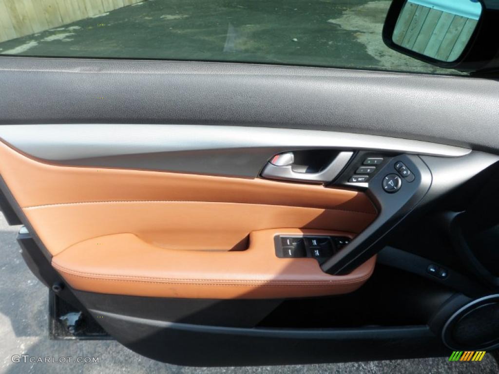 2009 Acura TL 3.7 SH-AWD Umber/Ebony Door Panel Photo #48094263