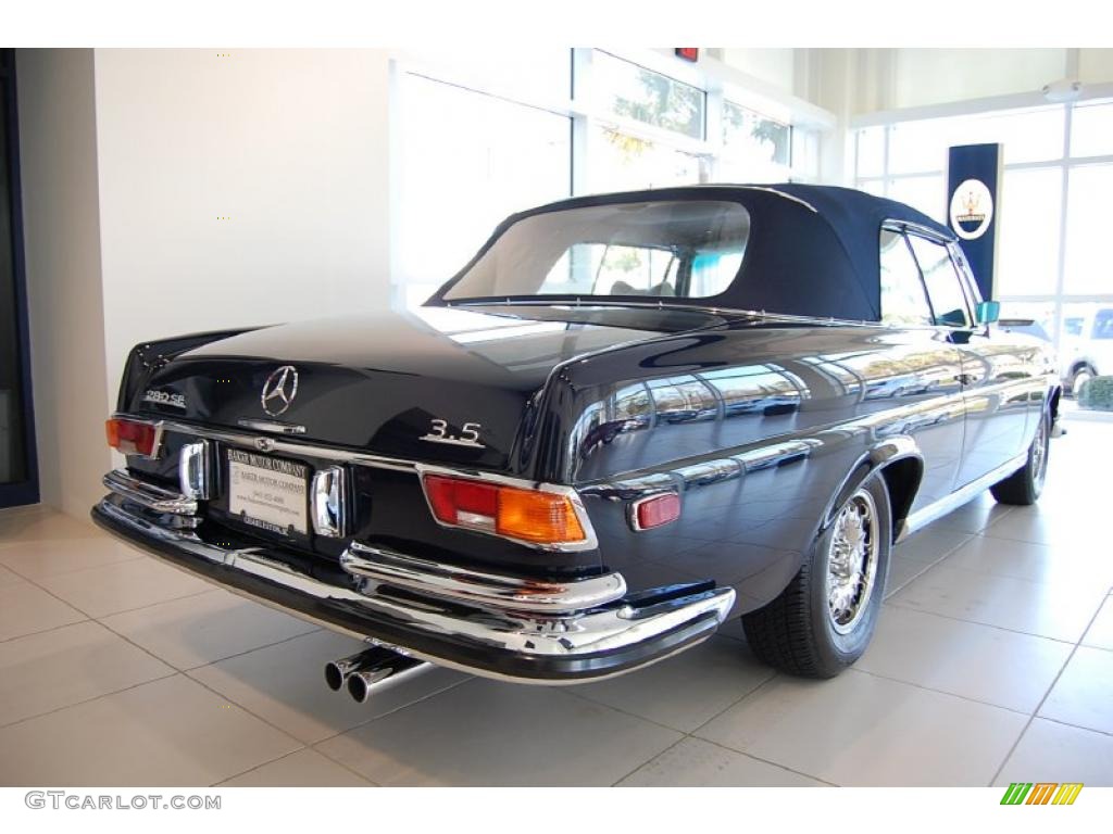 Dark Blue 1971 Mercedes-Benz S Class 280SE 3.5 Convertible Exterior Photo #48096106