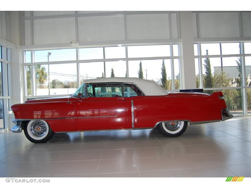 Aztec Red 1954 Cadillac Series 62 2 Door Convertible Exterior Photo #48096517