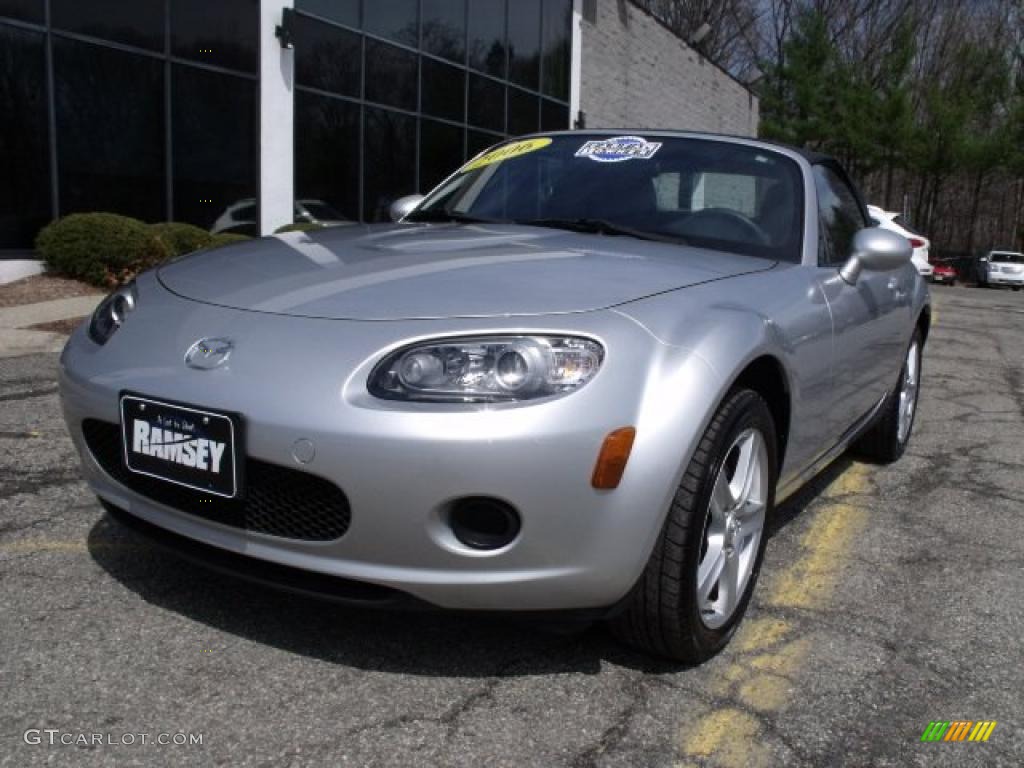 2006 MX-5 Miata Roadster - Sunlight Silver Metallic / Black photo #1