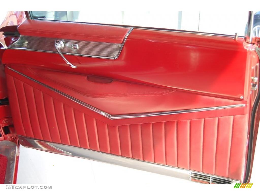 1954 Cadillac Series 62 2 Door Convertible Red Door Panel Photo #48096595