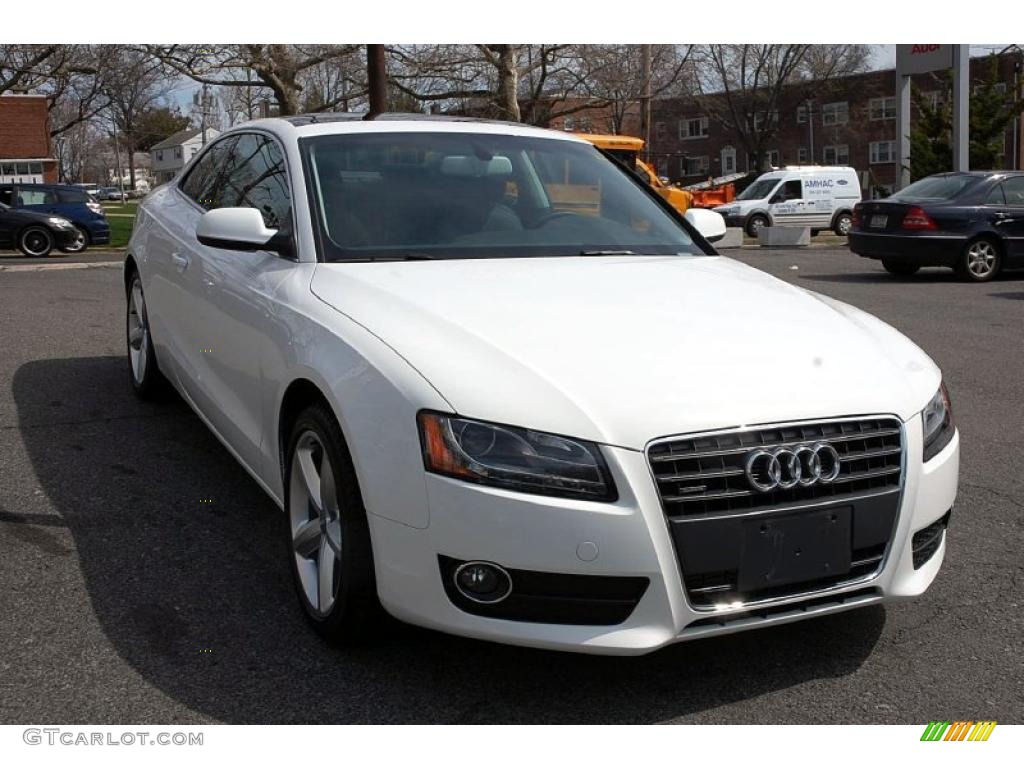 Ibis White 2010 Audi A5 2.0T quattro Coupe Exterior Photo #48097435
