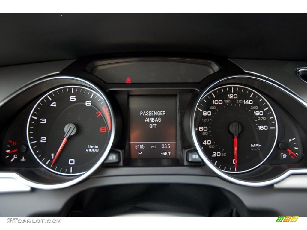 2010 Audi A5 2.0T quattro Coupe Gauges Photo #48097501