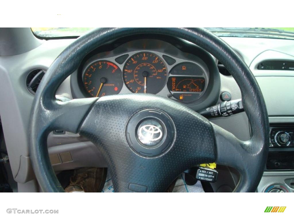2001 Toyota Celica GT Black/Silver Steering Wheel Photo #48102216