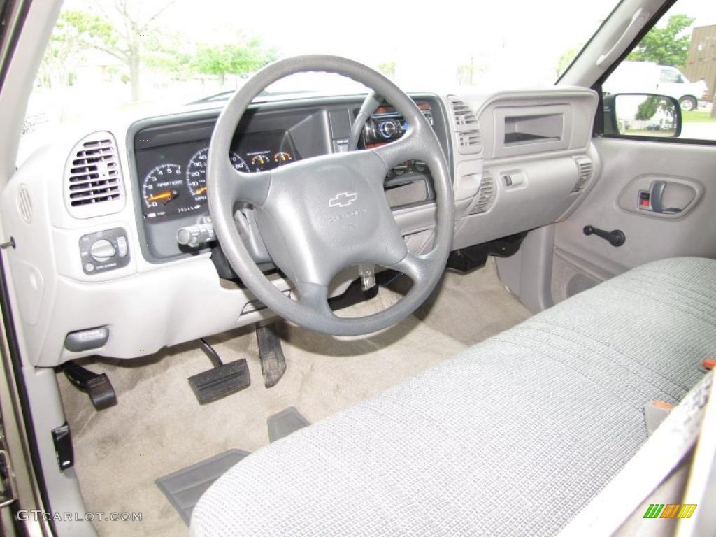 2000 Silverado 2500 Regular Cab - Light Pewter Metallic / Tan photo #12